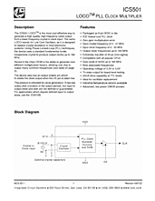 DataSheet ICS501 pdf